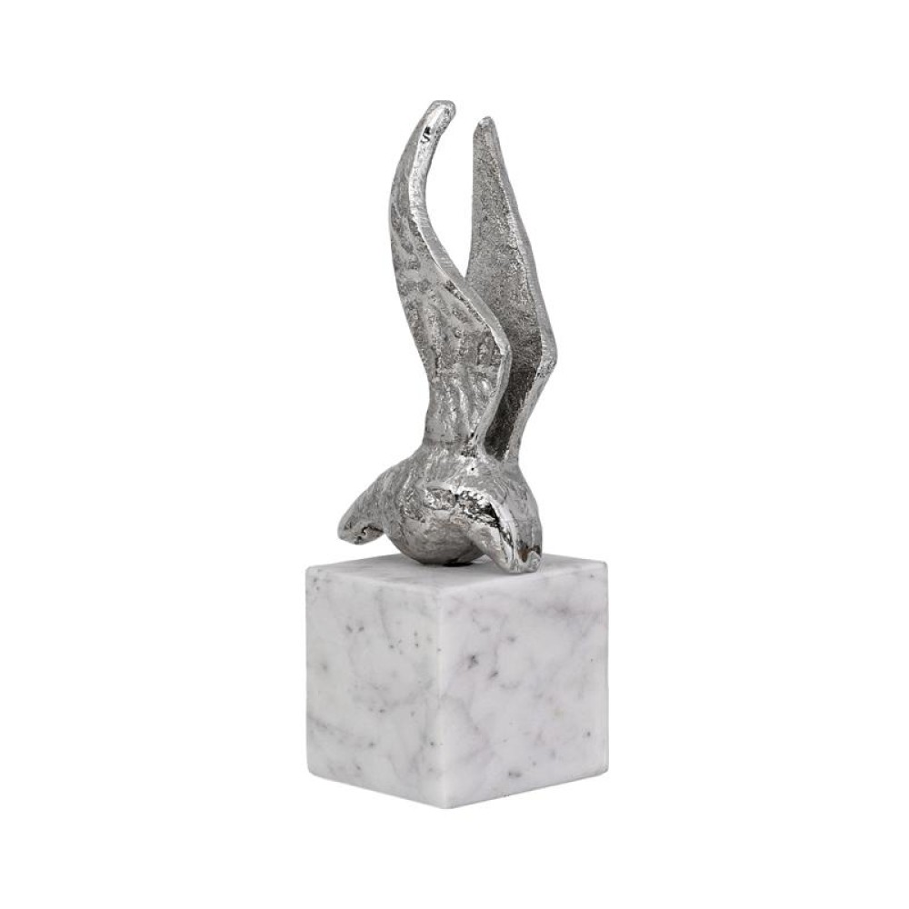 ΕΠΙΤΡΑΠΕΖΙΑ ΔΙΑΚΟΣΜΗΤΙΚΗ ΦΙΓΟΥΡΑ Fylliana Bird ΝΙΚΕΛ ΧΡΩΜΑ 8x6x20εκ