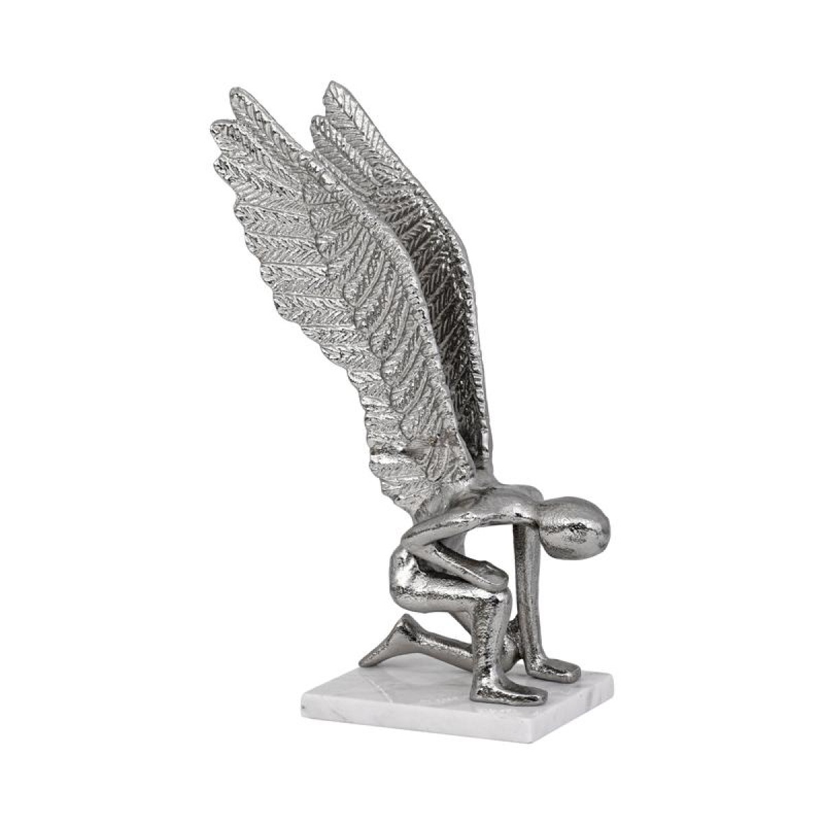 ΕΠΙΤΡΑΠΕΖΙΑ ΔΙΑΚΟΣΜΗΤΙΚΗ ΦΙΓΟΥΡΑ Fylliana Angel ΝΙΚΕΛ ΧΡΩΜΑ 19x16x33εκ