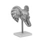 ΕΠΙΤΡΑΠΕΖΙΑ ΔΙΑΚΟΣΜΗΤΙΚΗ ΦΙΓΟΥΡΑ Fylliana Elephant Head ΝΙΚΕΛ ΧΡΩΜΑ 17x14x24εκ