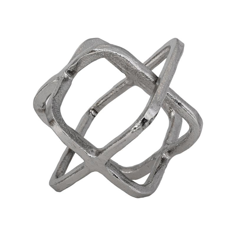 ΕΠΙΤΡΑΠΕΖΙΟ ΔΙΑΚΟΣΜΗΤΙΚΟ Fylliana Cube ΝΙΚΕΛ ΧΡΩΜΑ 15x13x14εκ