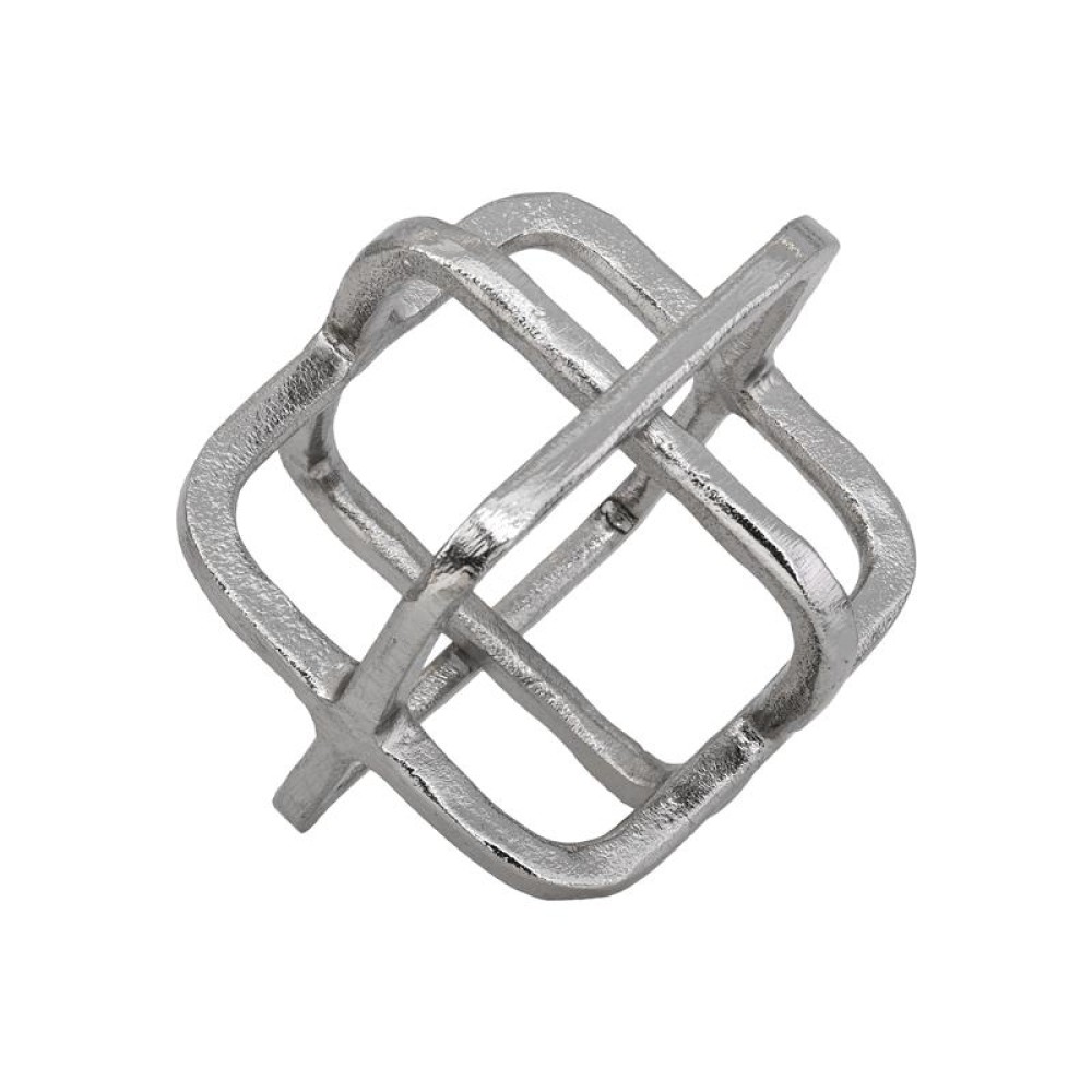 ΕΠΙΤΡΑΠΕΖΙΟ ΔΙΑΚΟΣΜΗΤΙΚΟ Fylliana Cube ΝΙΚΕΛ ΧΡΩΜΑ 15x13x14εκ