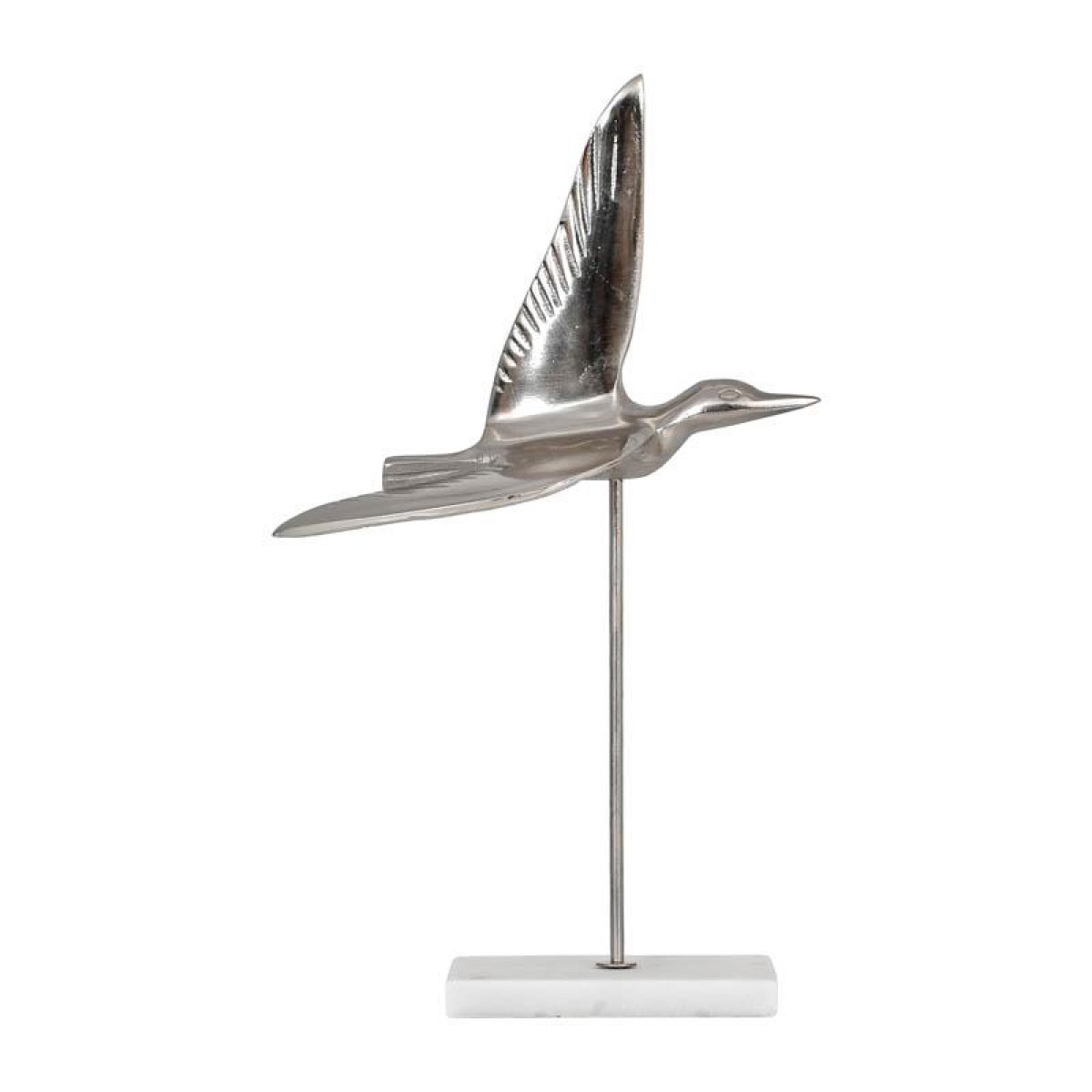 ΕΠΙΤΡΑΠΕΖΙΑ ΔΙΑΚΟΣΜΗΤΙΚΗ ΦΙΓΟΥΡΑ Fylliana Bird ΝΙΚΕΛ ΧΡΩΜΑ 20x9x36εκ