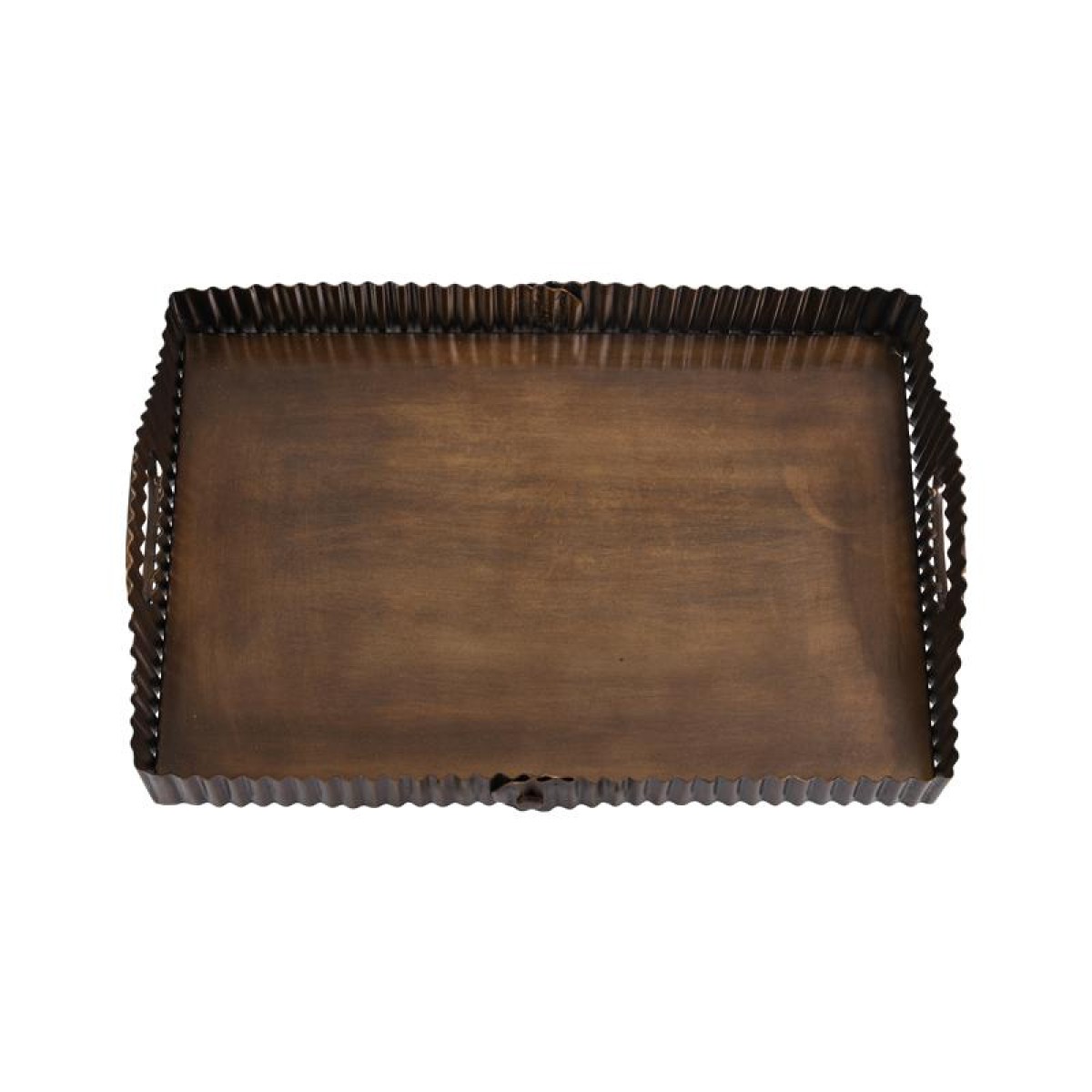 ΜΕΤΑΛΛΙΚΟΣ ΟΡΘΟΓΩΝΙΟΣ ΔΙΣΚΟΣ Fylliana FL25191 ΜΠΡΟΝΖΕ ΧΡΩΜΑ 36x26x8εκ