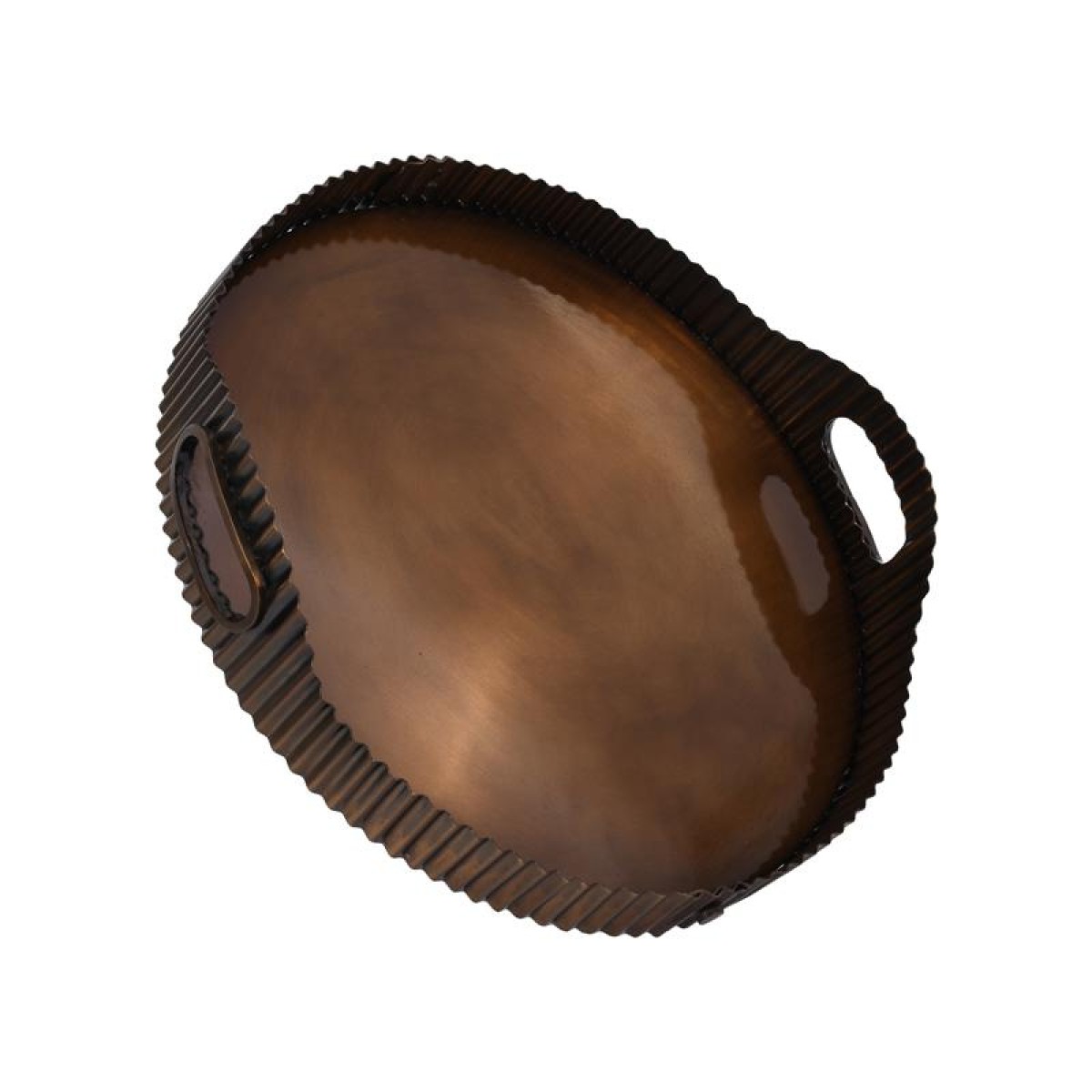 ΜΕΤΑΛΛΙΚΟΣ ΣΤΡΟΓΓΥΛΟΣ ΔΙΣΚΟΣ Fylliana FL25193 ΜΠΡΟΝΖΕ ΧΡΩΜΑ 36x8εκ