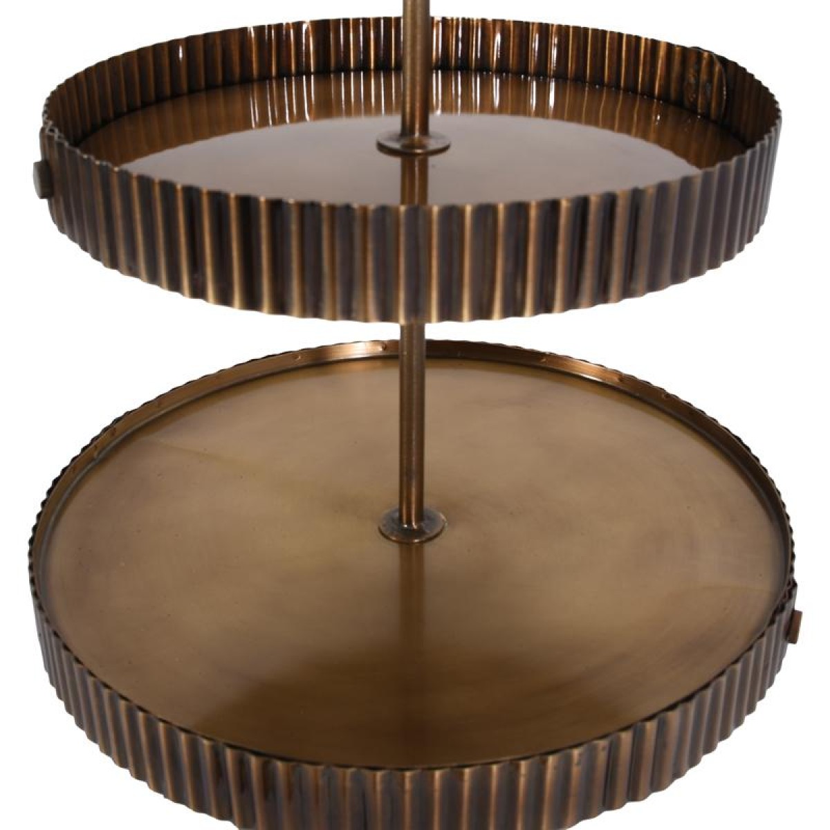 ΜΕΤΑΛΛΙΚΟΣ ΣΤΡΟΓΓΥΛΟΣ ΤΡΙΟΡΟΦΟΣ ΔΙΣΚΟΣ Fylliana FL25198 ΜΠΡΟΝΖΕ ΧΡΩΜΑ 28x51εκ