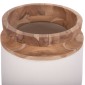 ΔΙΑΚΟΣΜΗΤΙΚΟ ΒΑΖΟ ΔΑΠΕΔΟΥ LINTER HM4662.02L FIBER CEMENT ΛΕΥΚΟ--ΞΥΛΟ ΤΕΑΚ Φ41x47Υεκ.