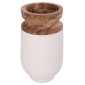 ΔΙΑΚΟΣΜΗΤΙΚΟ ΒΑΖΟ ΔΑΠΕΔΟΥ LINTER HM4662.02S FIBER CEMENT ΛΕΥΚΟ--ΞΥΛΟ ΤΕΑΚ Φ34x60Υεκ.