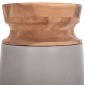 ΔΙΑΚΟΣΜΗΤΙΚΟ ΒΑΖΟ ΔΑΠΕΔΟΥ LINTER HM4662.03S FIBER CEMENT ΓΚΡΙ--ΞΥΛΟ ΤΕΑΚ Φ34x60Υεκ.