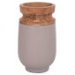 ΔΙΑΚΟΣΜΗΤΙΚΟ ΒΑΖΟ ΔΑΠΕΔΟΥ LINTER HM4662.05S FIBER CEMENT ΓΚΡΙ ΜΑΤ--ΞΥΛΟ ΤΕΑΚ Φ34x60Υεκ