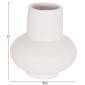 ΕΠΙΤΡΑΠΕΖΙΟ ΔΙΑΚΟΣΜΗΤΙΚΟ ΒΑΖΟ LEMA HM4664.02S ΤΕΡΑΚΟΤΑ ΣΕ ΛΕΥΚΟ--Φ22x22Υεκ.