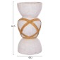 ΔΙΑΚΟΣΜΗΤΙΚΟ ΒΑΖΟ ΔΑΠΕΔΟΥ MAYNARD HM4672.02L FIBER CEMENT ΛΕΥΚΟ--RATTAN Φ32x62.5Υεκ.