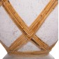 ΔΙΑΚΟΣΜΗΤΙΚΟ ΒΑΖΟ ΔΑΠΕΔΟΥ MAYNARD HM4672.02L FIBER CEMENT ΛΕΥΚΟ--RATTAN Φ32x62.5Υεκ.