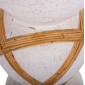 ΔΙΑΚΟΣΜΗΤΙΚΟ ΒΑΖΟ ΔΑΠΕΔΟΥ MAYNARD HM4672.02L FIBER CEMENT ΛΕΥΚΟ--RATTAN Φ32x62.5Υεκ.