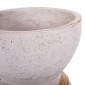 ΔΙΑΚΟΣΜΗΤΙΚΟ ΒΑΖΟ ΔΑΠΕΔΟΥ MAYNARD HM4672.02L FIBER CEMENT ΛΕΥΚΟ--RATTAN Φ32x62.5Υεκ.