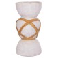 ΔΙΑΚΟΣΜΗΤΙΚΟ ΒΑΖΟ ΔΑΠΕΔΟΥ MAYNARD HM4672.02L FIBER CEMENT ΛΕΥΚΟ--RATTAN Φ32x62.5Υεκ.