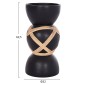 ΔΙΑΚΟΣΜΗΤΙΚΟ ΒΑΖΟ ΔΑΠΕΔΟΥ MAYNARD HM4672.01L FIBER CEMENT ΜΑΥΡΟ-RATTAN Φ32x62.5Υεκ