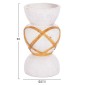 ΔΙΑΚΟΣΜΗΤΙΚΟ ΒΑΖΟ ΔΑΠΕΔΟΥ MAYNARD HM4672.02S FIBER CEMENT ΛΕΥΚΟ--RATTAN Φ27.5x50Υεκ