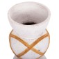 ΔΙΑΚΟΣΜΗΤΙΚΟ ΒΑΖΟ ΔΑΠΕΔΟΥ MAYNARD HM4672.02S FIBER CEMENT ΛΕΥΚΟ--RATTAN Φ27.5x50Υεκ