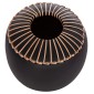 ΕΠΙΤΡΑΠΕΖΙΟ ΔΙΑΚΟΣΜΗΤΙΚΟ ΒΑΖΟ LENNOX HM4675.01L TΕΡΑΚΟΤΑ ΣΕ ΜΑΥΡΟ--Φ22x20Υεκ.
