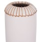 ΕΠΙΤΡΑΠΕΖΙΟ ΔΙΑΚΟΣΜΗΤΙΚΟ ΒΑΖΟ LENNOX HM4675.02S TΕΡΑΚΟΤΑ ΣΕ ΛΕΥΚΟ--Φ18x33Υεκ.