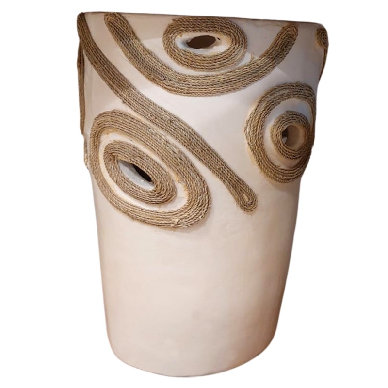 ΕΠΙΤΡΑΠΕΖΙΟ ΔΙΑΚΟΣΜΗΤΙΚΟ ΒΑΖΟ DEAN HM4677.02L ΤΕΡΑΚΟΤΑ ΣΕ ΚΡΕΜ--Φ22x33Υεκ.