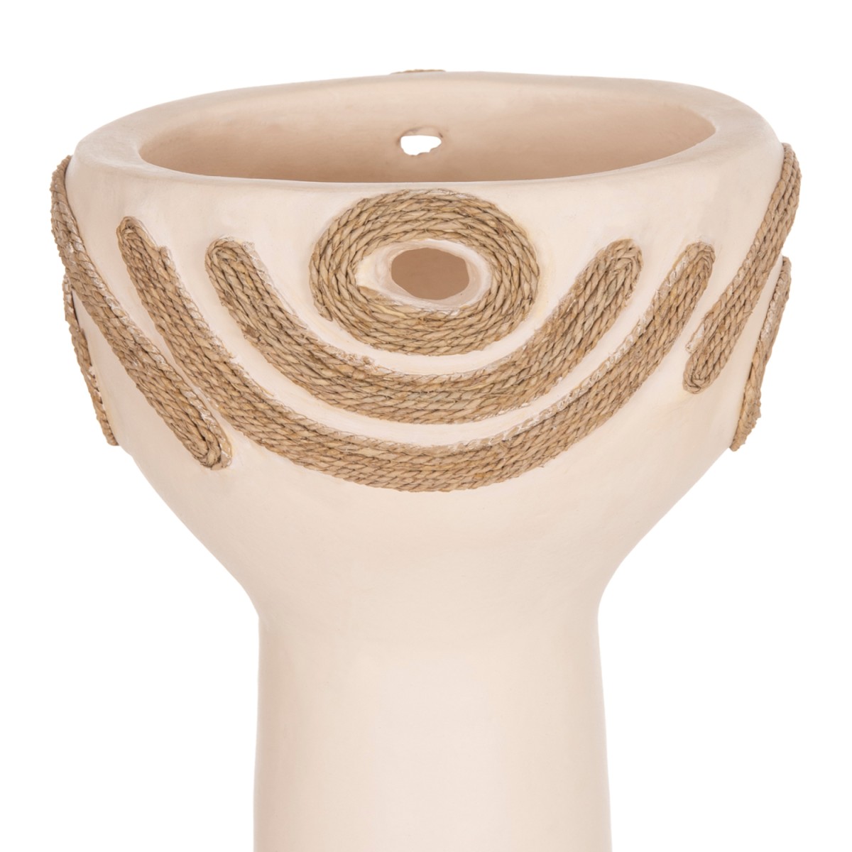 ΕΠΙΤΡΑΠΕΖΙΟ ΔΙΑΚΟΣΜΗΤΙΚΟ DEAN HM4679.02 ΚΡΕΜ ΤΕΡΑΚΟΤΑ & ΣΧΟΙΝΙ AGEL Φ18x35Υεκ