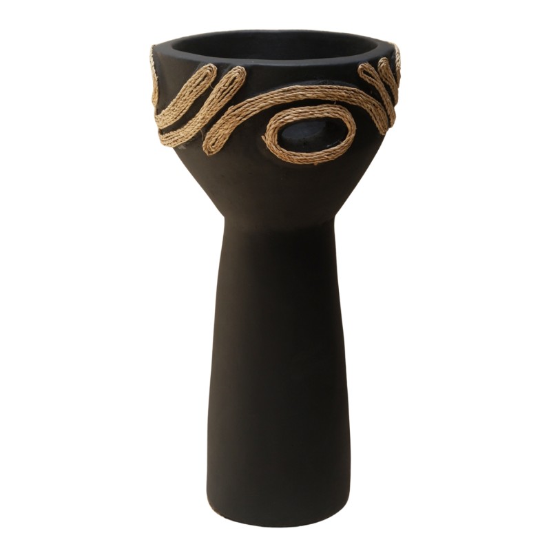 ΕΠΙΤΡΑΠΕΖΙΟ ΔΙΑΚΟΣΜΗΤΙΚΟ DEAN HM4679.01 ΜΑΥΡΗ ΤΕΡΑΚΟΤΑ & ΣΧΟΙΝΙ AGEL Φ17x35Υεκ