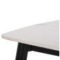 ΤΡΑΠΕΖΙ RAVEN HM9854.01 ΚΕΡΑΜΙΚΟ TOP ΛΕΥΚΟ ΜΑΡΜΑΡΟ-ΜΑΥΡΟ ΜΕΤΑΛΛΟ 117,5x67,5x76Υεκ.
