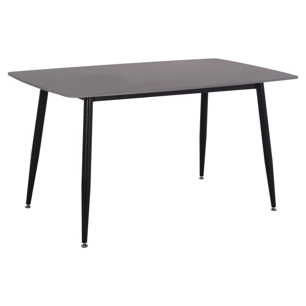 ΤΡΑΠΕΖΙ RAVEN HM18149.02 ΚΕΡΑΜΙΚΟ TOP ΜΕ ΟΨΗ ΜΑΥΡΟ ΜΑΡΜΑΡΟ 140x80x74Υεκ.