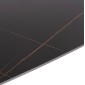 ΤΡΑΠΕΖΙ RAVEN HM18149.02 ΚΕΡΑΜΙΚΟ TOP ΜΕ ΟΨΗ ΜΑΥΡΟ ΜΑΡΜΑΡΟ 140x80x74Υεκ.
