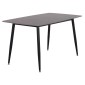 ΤΡΑΠΕΖΙ RAVEN HM18149.02 ΚΕΡΑΜΙΚΟ TOP ΜΕ ΟΨΗ ΜΑΥΡΟ ΜΑΡΜΑΡΟ 140x80x74Υεκ.