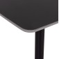 ΤΡΑΠΕΖΙ RAVEN HM18149.02 ΚΕΡΑΜΙΚΟ TOP ΜΕ ΟΨΗ ΜΑΥΡΟ ΜΑΡΜΑΡΟ 140x80x74Υεκ.