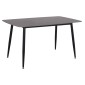 ΤΡΑΠΕΖΙ RAVEN HM18149.02 ΚΕΡΑΜΙΚΟ TOP ΜΕ ΟΨΗ ΜΑΥΡΟ ΜΑΡΜΑΡΟ 140x80x74Υεκ.