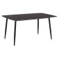 ΤΡΑΠΕΖΙ RAVEN HM18150.02 ΚΕΡΑΜΙΚΟ TOP ΜΕ ΟΨΗ ΜΑΥΡΟ ΜΑΡΜΑΡΟ 160x80x74Υεκ.