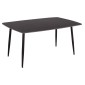 ΤΡΑΠΕΖΙ RAVEN HM18150.02 ΚΕΡΑΜΙΚΟ TOP ΜΕ ΟΨΗ ΜΑΥΡΟ ΜΑΡΜΑΡΟ 160x80x74Υεκ.
