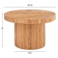 ΤΡΑΠΕΖΙ ΤΡΑΠΕΖΑΡΙΑΣ GATSBY HM9884 ΦΥΣΙΚΟ RATTAN ΣΕ ΦΥΣΙΚΟ ΧΡΩΜΑ Φ120x76Υεκ.