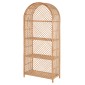 ΒΙΒΛΙΟΘΗΚΗ SIMOK HM9552 ΑΠΟ ΦΥΣΙΚΟ RATTAN ΣΕ ΦΥΣΙΚΟ ΧΡΩΜΑ 80x40x182Υεκ.