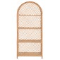 ΒΙΒΛΙΟΘΗΚΗ SIMOK HM9552 ΑΠΟ ΦΥΣΙΚΟ RATTAN ΣΕ ΦΥΣΙΚΟ ΧΡΩΜΑ 80x40x182Υεκ.