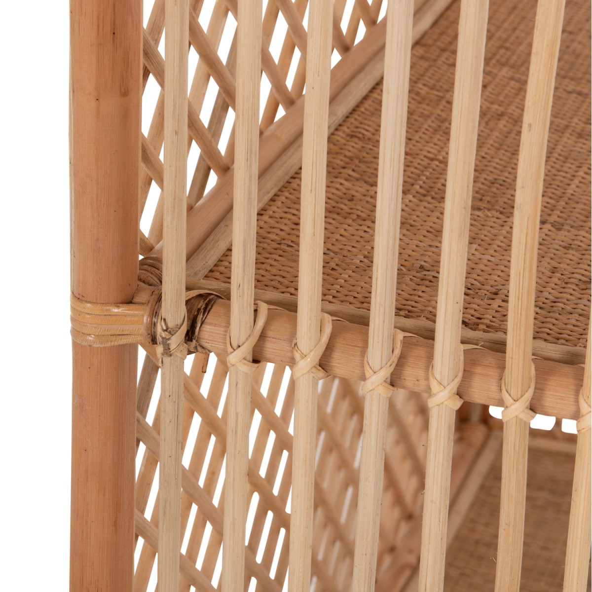 ΒΙΒΛΙΟΘΗΚΗ SIMOK HM9552 ΑΠΟ ΦΥΣΙΚΟ RATTAN ΣΕ ΦΥΣΙΚΟ ΧΡΩΜΑ 80x40x182Υεκ.