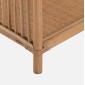 ΒΙΒΛΙΟΘΗΚΗ SIMOK HM9552 ΑΠΟ ΦΥΣΙΚΟ RATTAN ΣΕ ΦΥΣΙΚΟ ΧΡΩΜΑ 80x40x182Υεκ.