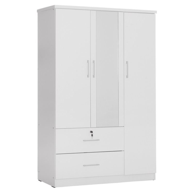 ΝΤΟΥΛΑΠΑ ΜΕ ΚΑΘΡΕΦΤΗ & ΣΥΡΤΑΡΙΑ JARRY HM2485.01 ΛΕΥΚΗ ΜΕΛΑΜΙΝΗ 119x48x183Υεκ