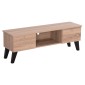 ΕΠΙΠΛΟ ΤΗΛΕΟΡΑΣΗΣ IREN HM2481.01 ΜΕΛΑΜΙΝΗ ΣΕ SONAMA OAK-ΜΑΥΡΟ 120x32,5-34x41Yεκ.
