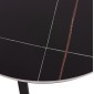 ΤΡΑΠΕΖΙ ΣΑΛΟΝΙΟΥ 2ΤΜΧ TALOS HM18140.02 ΚΕΡΑΜΙΚΟ TOP ΜΕ ΟΨΗ ΜΑΥΡΟΥ ΜΑΡΜΑΡΟΥ Φ70+Φ50