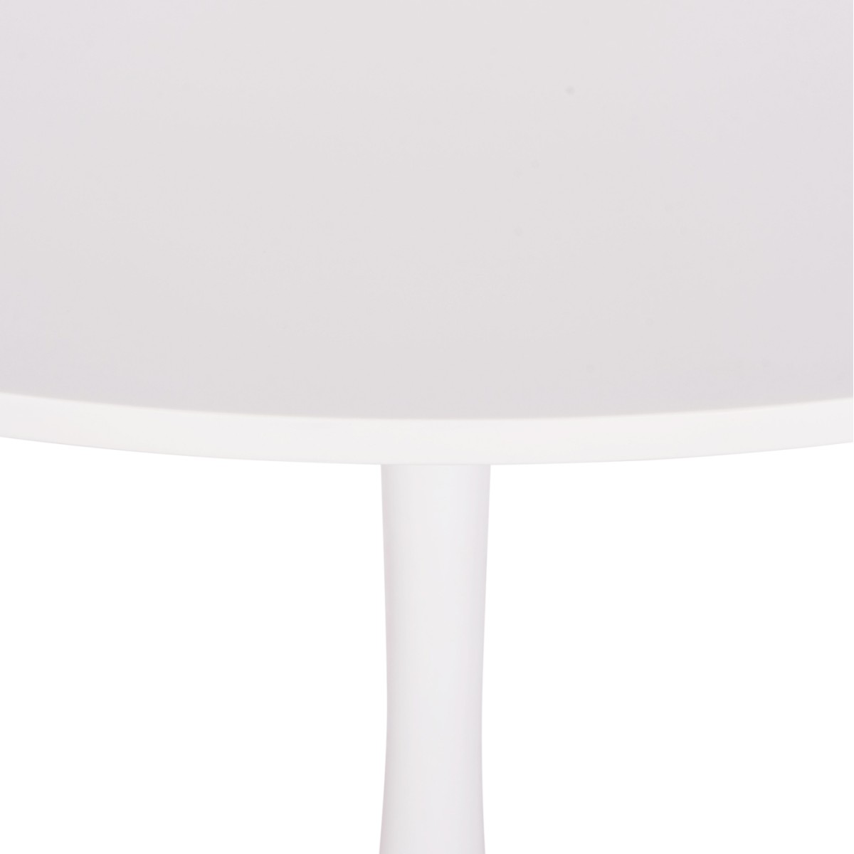 ΤΡΑΠΕΖΙ ΣΤΡΟΓΓΥΛΟ BROLIN HM18141.01 MDF TOP-ΒΑΣΗ ΜΕΤΑΛΛΙΚΗ--ΛΕΥΚΟ Φ90x73Υεκ