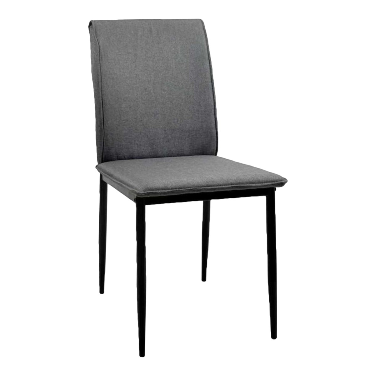 ΚΑΡΕΚΛΑ ΤΡΑΠΕΖΑΡΙΑΣ PERKY HM18347.01 ΓΚΡΙ ΥΦΑΣΜΑ-ΜΕΤΑΛ. ΠΟΔΙΑ ΜΑΥΡΑ 44x60x87Υεκ