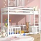 ΠΑΙΔΙΚΗ ΚΟΥΚΕΤΑ τ.MONTESSORI ΜΕ ΠΑΡΚΑΚΙ PLAYKID HM703.03 ΞΥΛΟ ΠΕΥΚΟΥ ΛΕΥΚΟ ΓΙΑ 190x90εκ