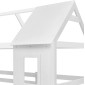 ΠΑΙΔΙΚΗ ΚΟΥΚΕΤΑ ΣΠΙΤΑΚΙ  τ.MONTESSORI HOOD HM705.03 ΞΥΛΟ ΠΕΥΚΟΥ ΣΕ ΛΕΥΚΟ-ΣΤΡΩΜΑΤΑ 190x90εκ
