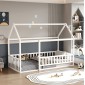 ΚΡΕΒΑΤΙ ΠΑΙΔΙΚΟ ΜΕ ΚΑΓΚΕΛΟ HOUSER HM706.03 τ.MONTESSORI ΞΥΛΟ ΠΕΥΚΟ ΛΕΥΚΟ-190x90εκ