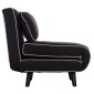 ΠΟΛΥΘΡΟΝΑ ΚΡΕΒΑΤΙ BRAXTON HM8425.03 ΜΑΥΡΟ ΥΦΑΣΜΑ 78x88x78Υεκ.