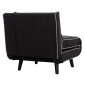 ΠΟΛΥΘΡΟΝΑ ΚΡΕΒΑΤΙ BRAXTON HM8425.03 ΜΑΥΡΟ ΥΦΑΣΜΑ 78x88x78Υεκ.